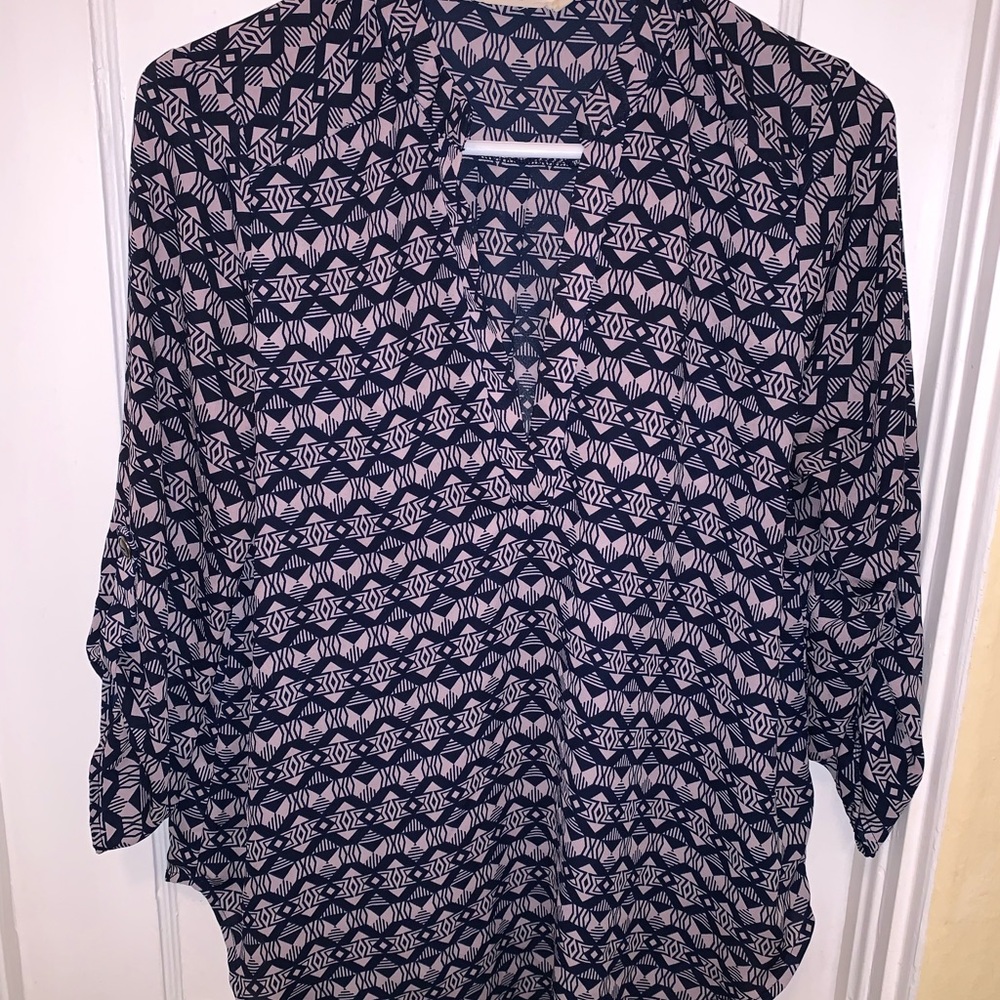 Lush Geometric Blouse